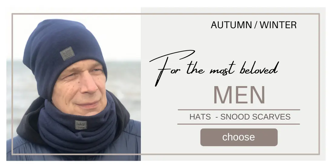 Men hats and scarves